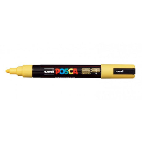 Uni Posca Marker 1.8-2.5mm Med Bullet Straw Yellow PC-5M - Cafe Supply