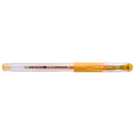 Uni-ball Signo DX 0.5mm Capped Rollerball Yellow UM-151-05 - Cafe Supply