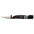 Uni Chalk Marker 0.9-1.3mm Bullet Tip White PWE-3MS - Cafe Supply
