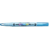 Uni Propus Window Double-Ended Highlighter 4.0mm/0.6mm Light Blue PUS-102 - Cafe Supply
