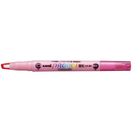 Uni Propus Window Double-Ended Highlighter 4.0mm/0.6mm Pink PUS-102 - Cafe Supply