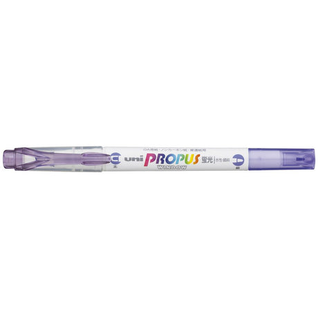 Uni Propus Window Double-Ended Highlighter 4.0mm/0.6mm Lavender PUS-102 - Cafe Supply