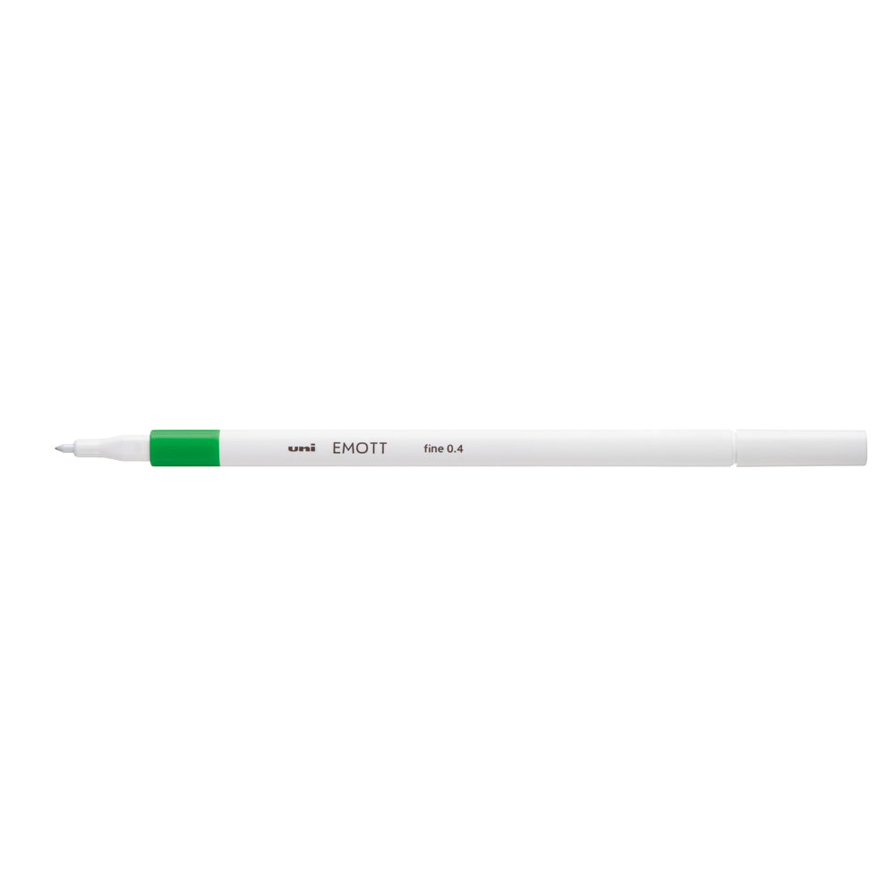 Uni Emott Everfine Fineliner 0.4mm Green - Cafe Supply