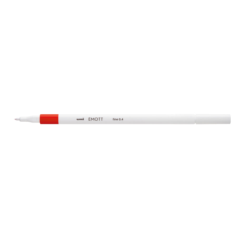Uni Emott Everfine Fineliner 0.4mm Red - Cafe Supply