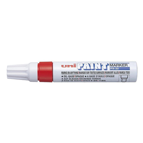 Uni Paint Marker 4.0-8.5mm Chisel Tip Red PX-30 - Cafe Supply