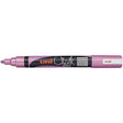 Uni Chalk Marker 1.8-2.5mm Bullet Tip Metallic Pink PWE-5M - Cafe Supply