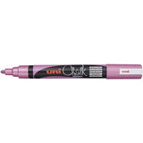 Uni Chalk Marker 1.8-2.5mm Bullet Tip Metallic Pink PWE-5M - Cafe Supply
