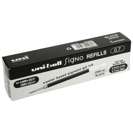 Uni-ball Signo Refill for UM-152/UMN-207/UMN-307 0.7mm Black UMR-87 - Cafe Supply
