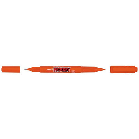 Uni Prockey Marker Dual Tip 0.4/0.9mm Orange PM-120 - Cafe Supply
