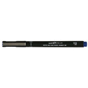 Uni Pin Fineline Permanent 0.8mm Blue 08-200 - Cafe Supply