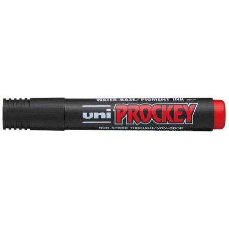 Uni Prockey Marker 1.2mm Bullet Tip Red PM-122 - Cafe Supply
