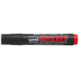 Uni Prockey Marker 5.7mm Chisel Tip Red PM-126
