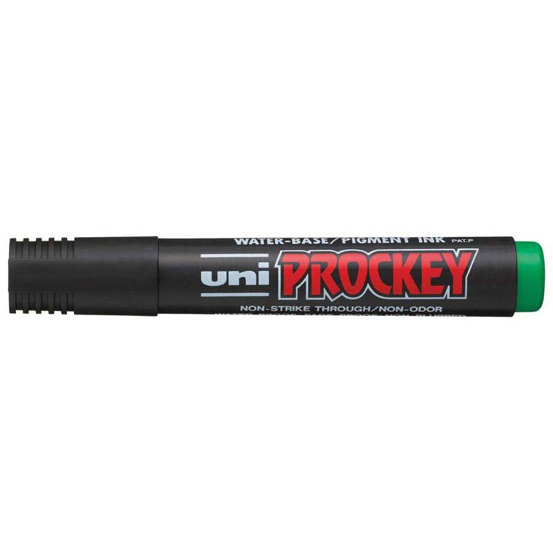 Uni Prockey Marker 5.7mm Chisel Tip Green PM-126