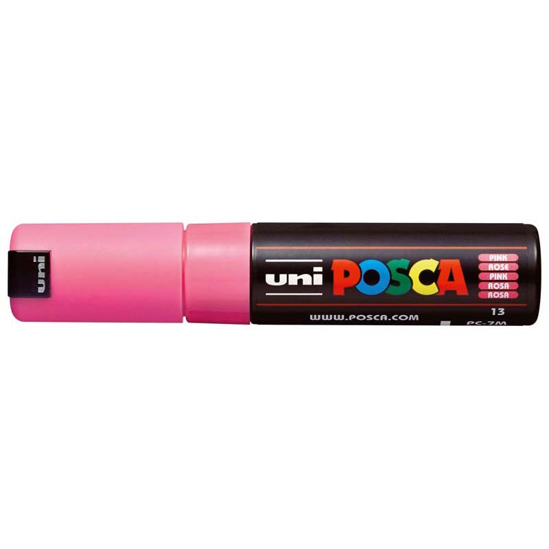 Uni Posca Marker 4.5-5.5mm Bold Bullet Pink PC-7M - Cafe Supply