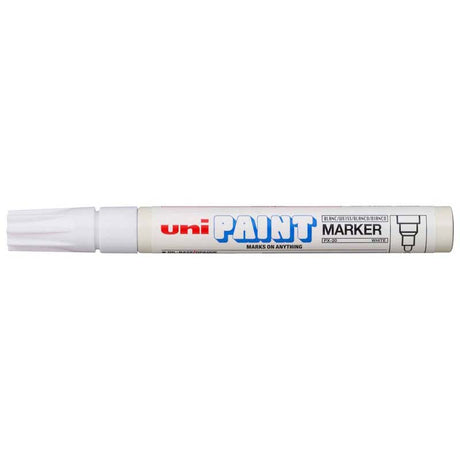 Uni Paint Marker 2.8mm Bullet Tip White PX-20 - Cafe Supply