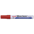 Uni Permanent Bullet Tip Marker Red 520 - Cafe Supply