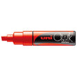 Uni Chalk Marker 8.0mm Chisel Tip Red PWE-8K - Cafe Supply
