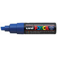 Uni Posca Marker 8.0mm Bold Chisel Blue PC-8K - Cafe Supply