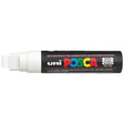 Uni Posca Marker 15.0mm Extra-Broad Chisel White PC-17K - Cafe Supply