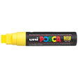 Uni Posca Marker 15.0mm Extra-Broad Chisel Yellow PC-17K - Cafe Supply