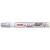 Uni Paint Marker 2.8mm Bullet Tip Shiny Silver PX-20 - Cafe Supply