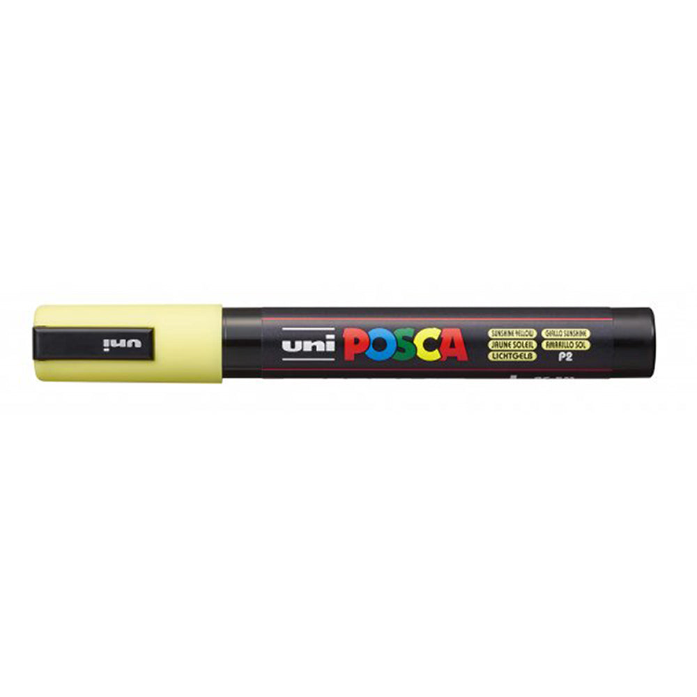 Sunshine Posca Uni Posca Marker 1.8-2.5mm Med Bullet Sunshine Yellow PC-5M – Cafe Supply