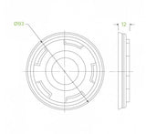 250ML / 8OZ BIOBOWL PLA WHITE LID - Cafe Supply