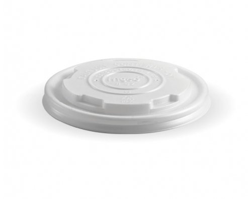 250ML / 8OZ BIOBOWL PLA WHITE LID - Cafe Supply