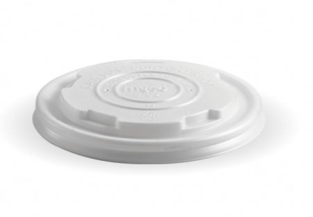 250ML / 8OZ BIOBOWL PLA WHITE LID - Cafe Supply