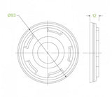 250ML / 8OZ BIOBOWL PLA WHITE LID - Cafe Supply