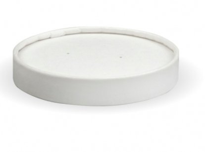 250ML / 8OZ BIOBOWL WHITE PAPER LID - Cafe Supply