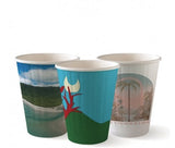 255ML / 8OZ (80MM) ART SERIES DOUBLE WALL BIOCUP - Cafe Supply