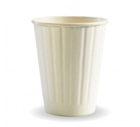 255ML / 8OZ (80MM) WHITE DOUBLE WALL BIOCUP - Cafe Supply