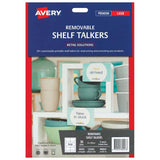 Avery Shelf Talkers C32301 Removable 55x85mm 6up 5 Sheets - Cafe Supply