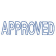 Dixon Stamp 015 Approved Blue Pre Inked - Cafe Supply
