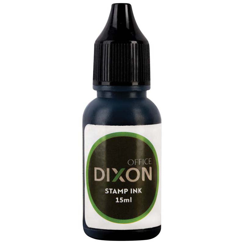 Dixon Stamp Refill Black 15ml Pre Inked - Cafe Supply