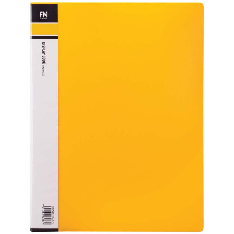 FM Display Book A4 Yellow 40 Pocket - Cafe Supply