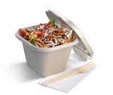 280-630ML NATURAL TAKEAWAY BASE LID - Cafe Supply