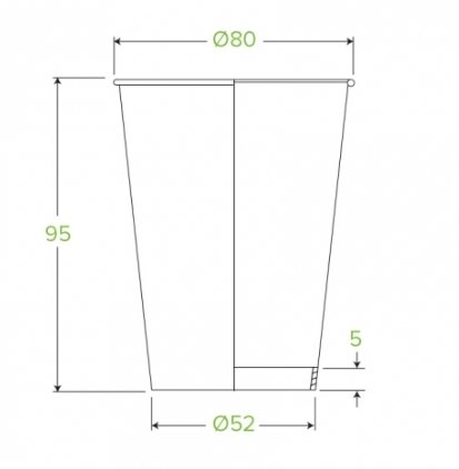 280ML / 8OZ (80MM) ART SERIES SINGLE WALL BIOCUP - Cafe Supply