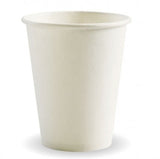 280ML / 8OZ (80MM) WHITE SINGLE WALL BIOCUP - Cafe Supply