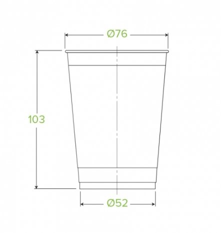 280ML CLEAR BIOCUP - Cafe Supply