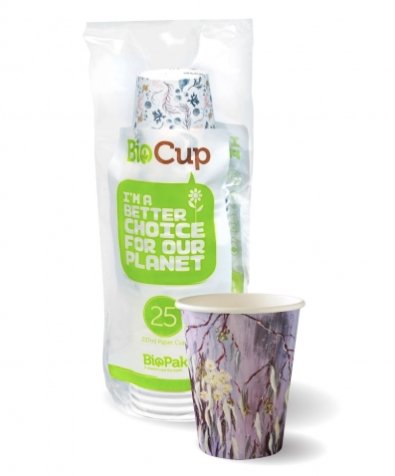 280ML HOT PAPER BIOCUPS - 25PK - Cafe Supply