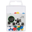 Dixon Map Pins Large Assorted Colour Pack 50 - Cafe Supply