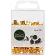 Dixon Drawing Pins Brass No.3 Pack 200 - Cafe Supply
