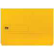 FM Document Wallet Yellow Foolscap - Cafe Supply
