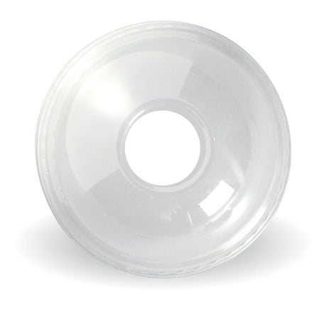 300-700ml Clear Dome 22mm Hole Lid - Cafe Supply