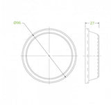 300-700ML CLEAR DOME NO HOLE LID - Cafe Supply