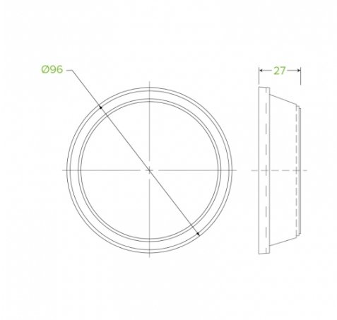 300-700ML CLEAR DOME NO HOLE LID - Cafe Supply