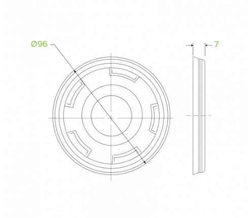 300-700ML CLEAR FLAT LID - Cafe Supply