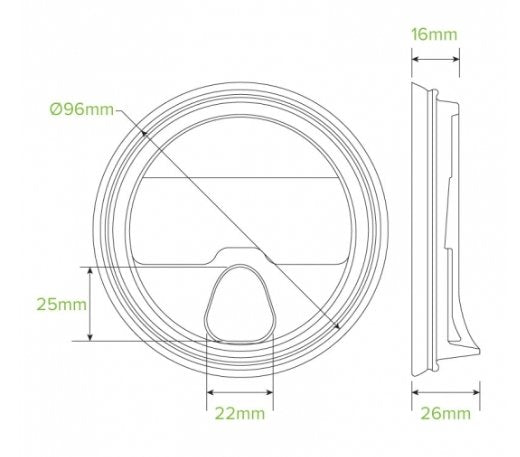 300-700ML CLEAR SIPPER LID - Cafe Supply